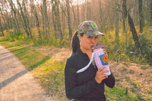 Sunny Flower Water Bottle Sling