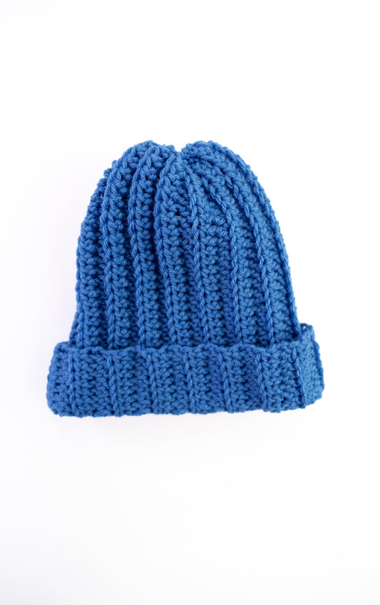 Eye Soothing Blue Beanie